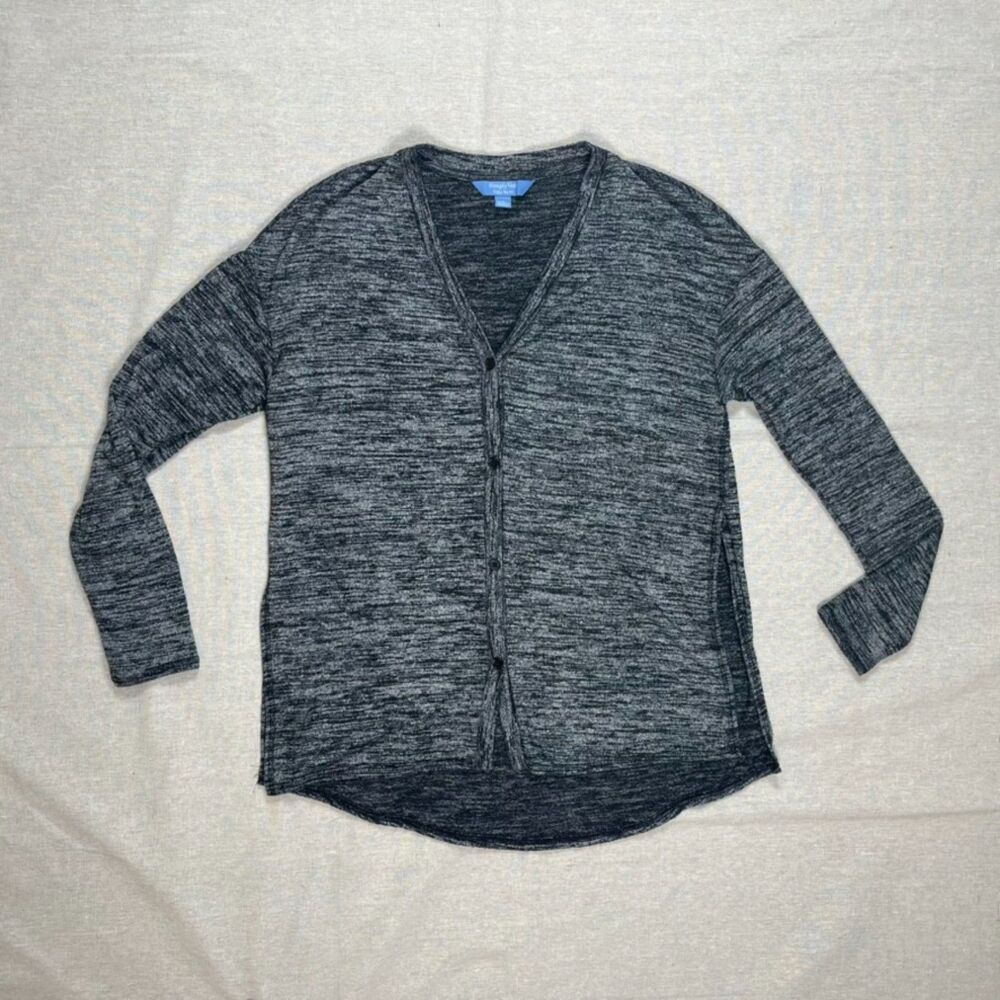 Simply Vera Vera Wang | Marled Gray Open Side Cardigan | Small